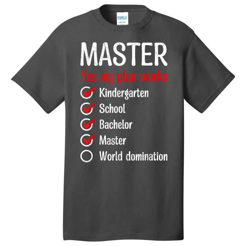 Kindergarten World Domination Master Degree T Shirt Basic T-shirt by polioukhi | Artistshot