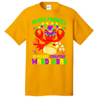 Beads Parades Kingcake Crawfish Mardi Gras Fat Tuesday T Shirt Basic T-shirt | Artistshot