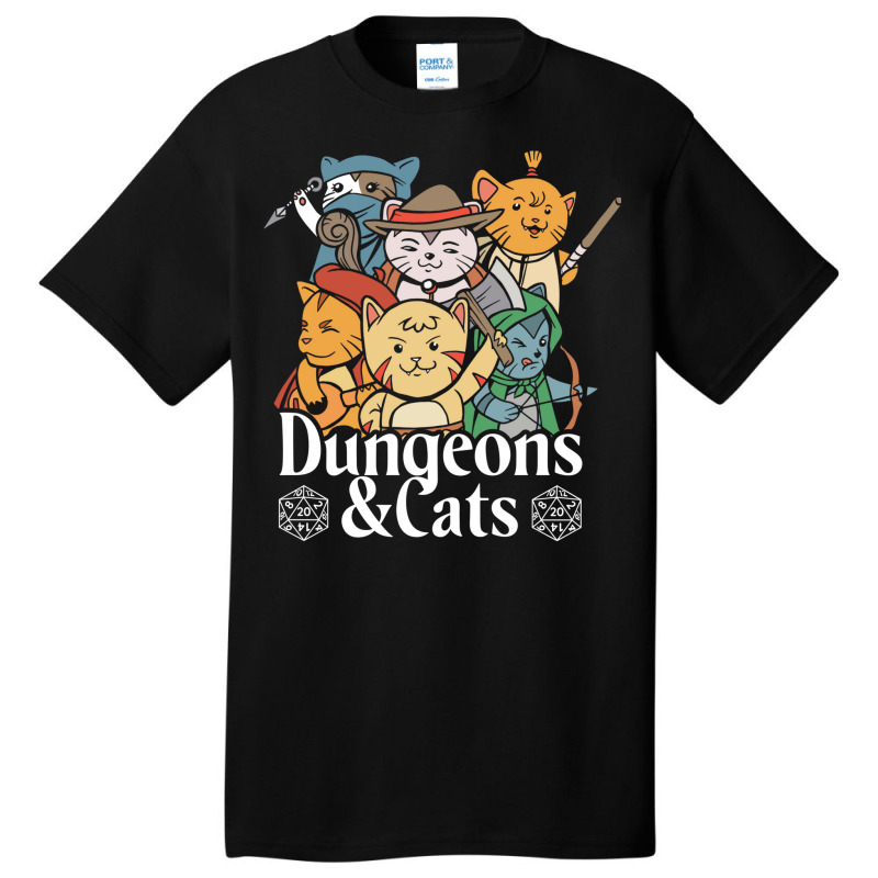 Dungeons And Cats Basic T-shirt | Artistshot