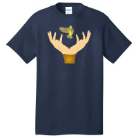 Imagine Hand Bird 1 Basic T-shirt | Artistshot