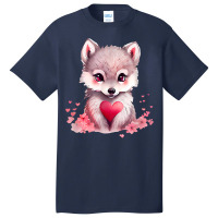 Wolf Valentine's Day T Shirt Basic T-shirt | Artistshot