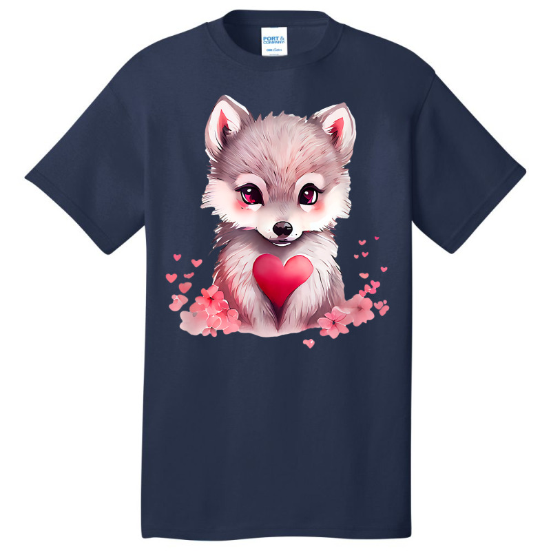 Wolf Valentine's Day T Shirt Basic T-shirt | Artistshot