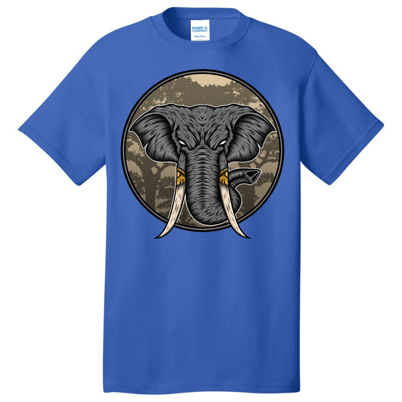 Wild Elephant Vector Basic T-shirt | Artistshot