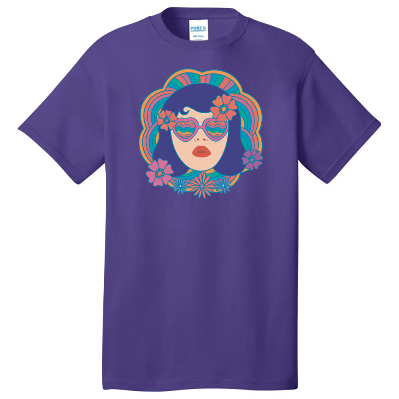 Retro Groovy Girl T-shir Basic T-shirt | Artistshot