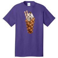 Eggette Bubble Waffle Vanilla Ice Cream Basic T-shirt | Artistshot