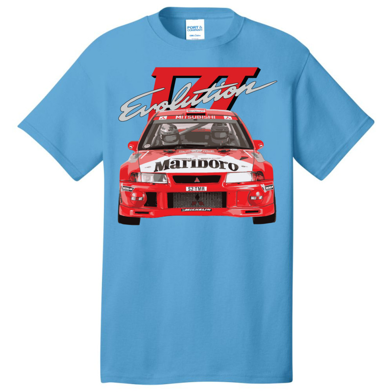 Evo 6 Vi Tme Wrc Ralliart Mitsubish Evolution Enkei Tommi Mäkinen Basic T-shirt by djawedloxx | Artistshot