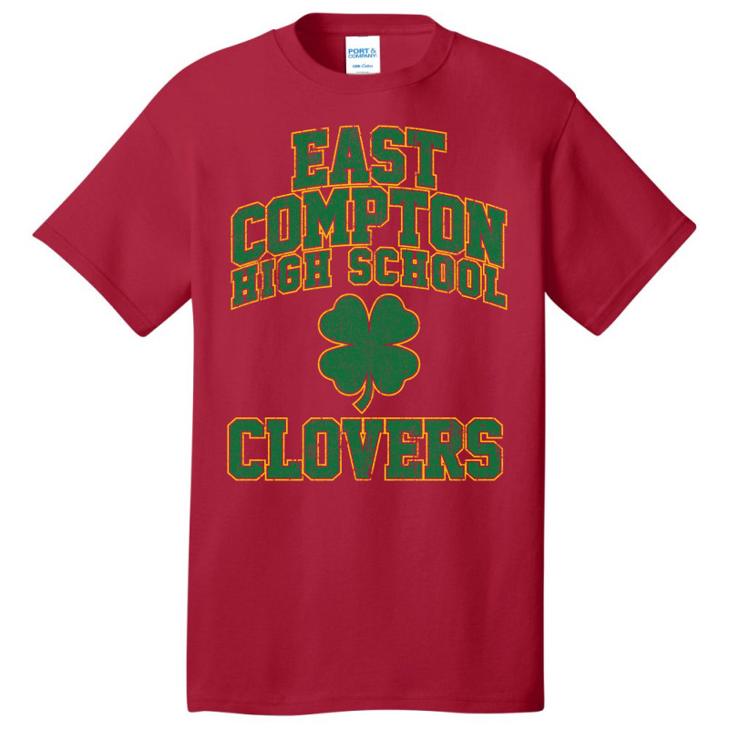 East Compton High School Clovers (variant) Basic T-shirt by xakimhaganeq | Artistshot