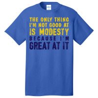 Modesty (variant) Basic T-shirt | Artistshot