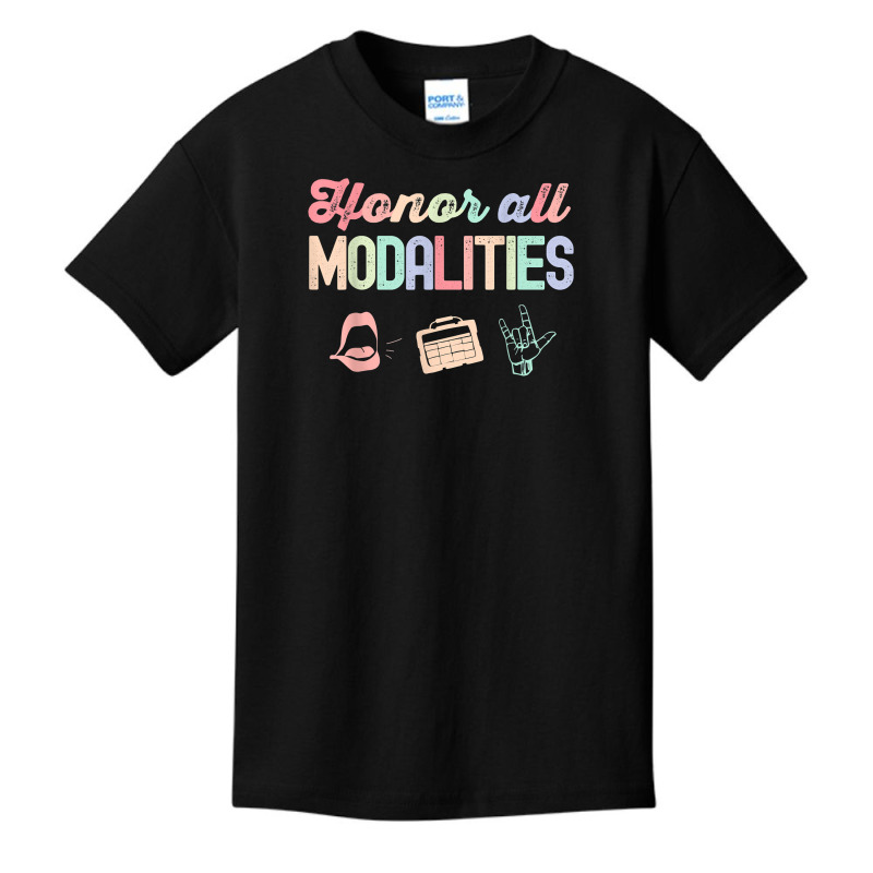 Honor All Modalities Aac Communication For Slp Students Grad T Shirt Basic Youth T-shirt by benoirme | Artistshot