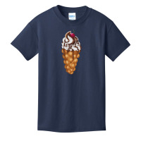 Bubble Waffle Ice Cream Basic Youth T-shirt | Artistshot