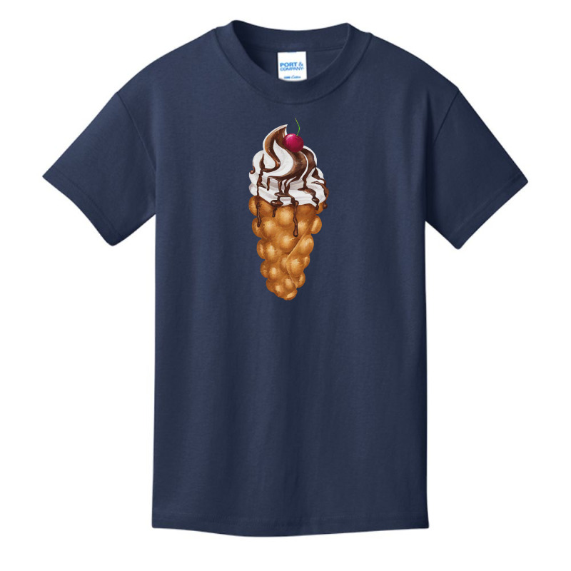 Bubble Waffle Ice Cream Basic Youth T-shirt by semartahu | Artistshot