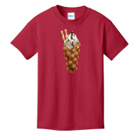 Eggette Bubble Waffle Vanilla Ice Cream,egg Bubble Waffle Van Basic Youth T-shirt | Artistshot