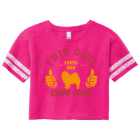 This Girl Loves Her Chow Chow Scorecard Crop Tee | Artistshot