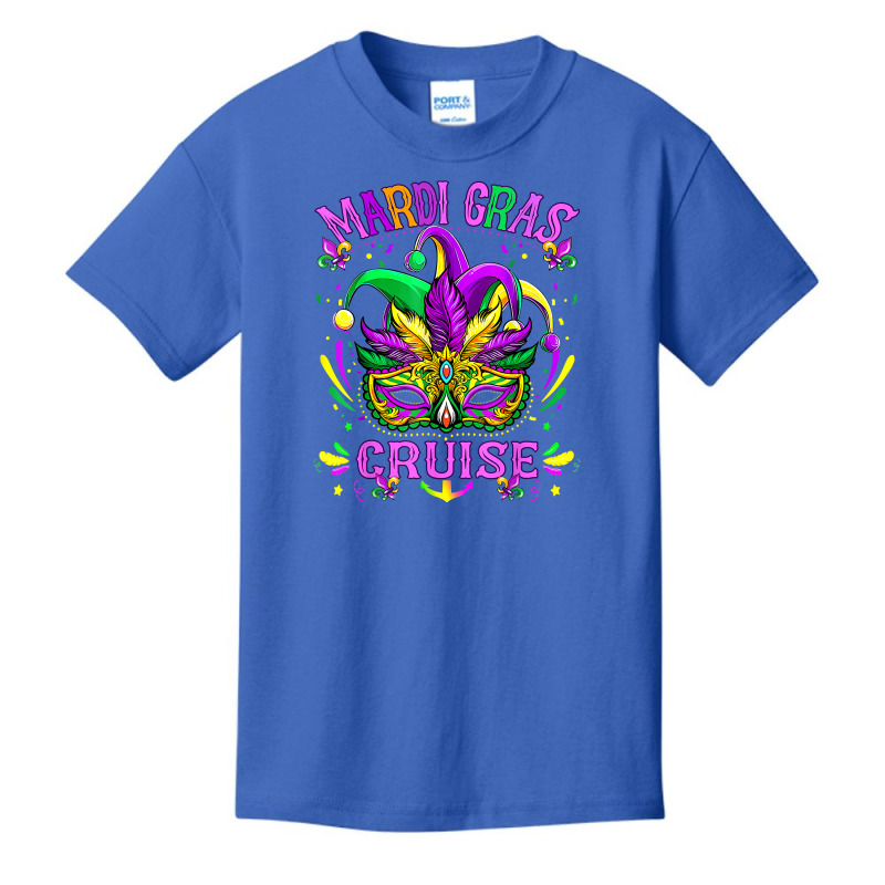 Mardi Gras Cruise Matching Parades Carnival Mask Festival T Shirt Basic Youth T-shirt by delredske | Artistshot