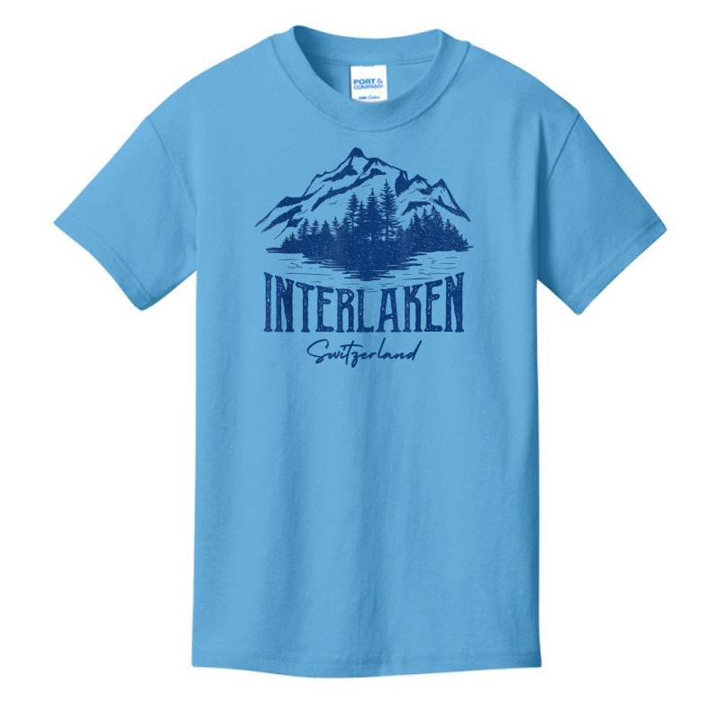 Interlaken Switzerland   Hiking Interlaken T Shirt Basic Youth T-shirt by wiltoban | Artistshot