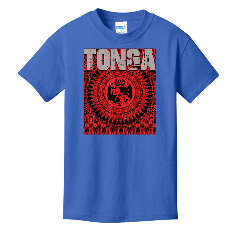 Tonga With Tongan Design And Sila Tonga T Shirt Basic Youth T-shirt by chomibe | Artistshot