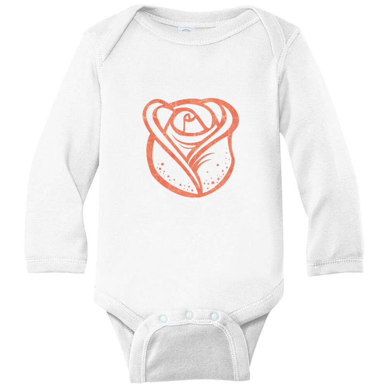 Rose Long Sleeve Baby Bodysuit by Attirees | Artistshot