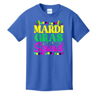 Mardi Gras Squad Funny Mask Bead Festival Parade New Orleans T Shirt Basic Youth T-shirt | Artistshot