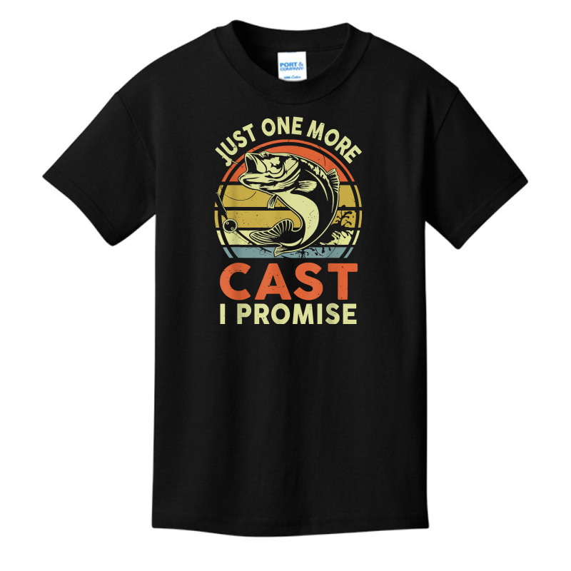 Mens Fishing Shirt Just 1 More Cast I Promise Bass Fish Funny Dad T Sh Basic Youth T-shirt | Artistshot