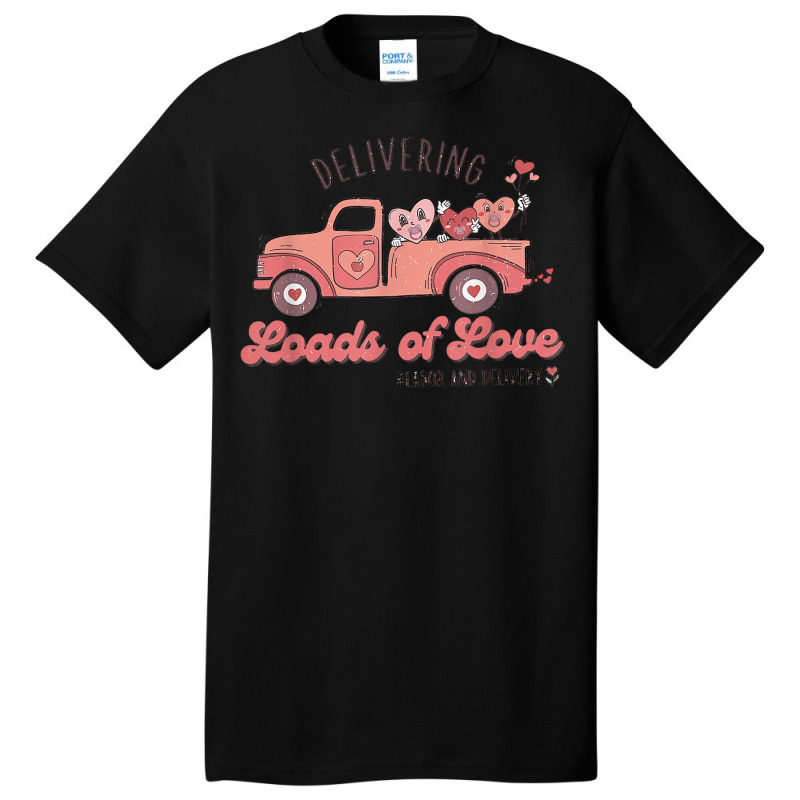 Retro Delivering Loads Of Love L&d Nurse Valentine's Day T Shirt Basic T-shirt by alph0r9bang | Artistshot