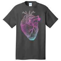 Pinky Heart   Vintage Heart Anatomy Basic T-shirt | Artistshot