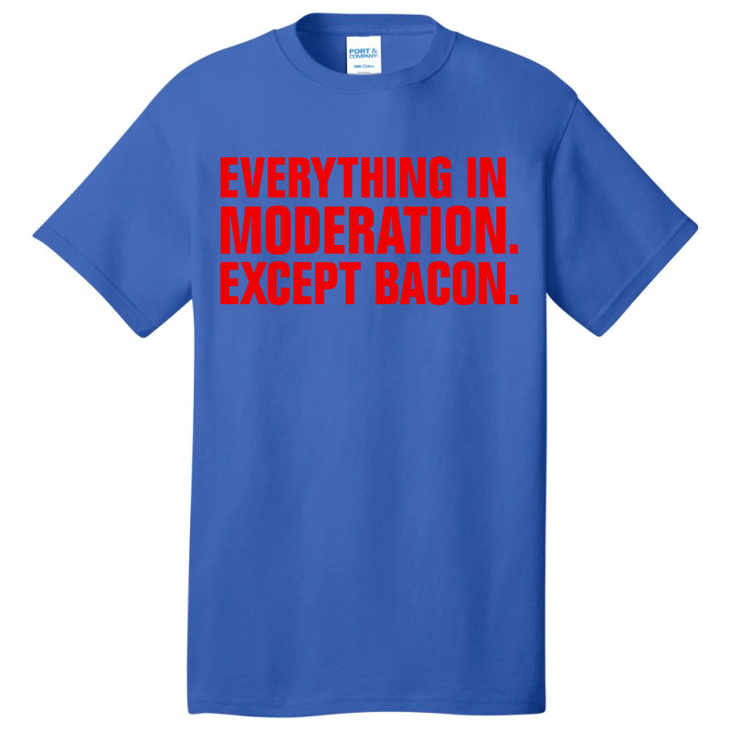 Album Music Except, Bacon Basic T-shirt | Artistshot