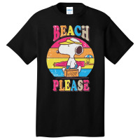 Peanuts Beach Please Basic T-shirt | Artistshot