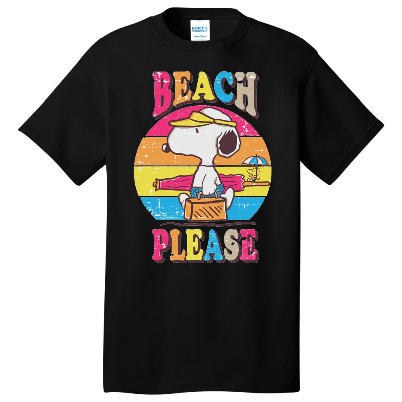 Peanuts Beach Please Basic T-shirt | Artistshot