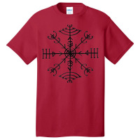 Veldismagn Vikings Norse Odin Hor Vegvisir Celtic Basic T-shirt | Artistshot