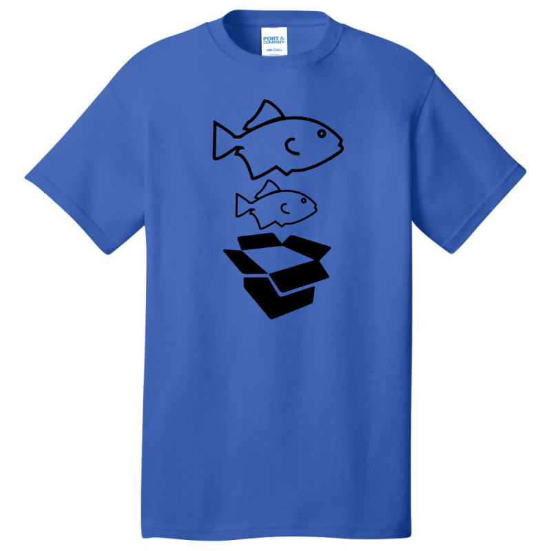 Big Fish Little Fish Cardboard Box Basic T-shirt by skw art | Artistshot