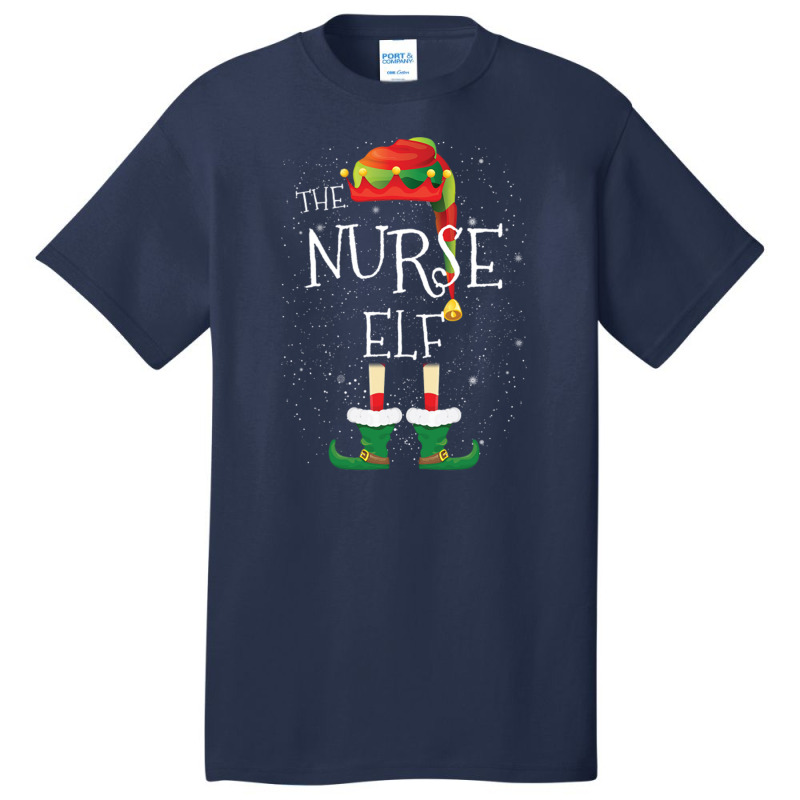 Nurse Elf Family Matching Christmas Group Funny Gift Basic T-shirt | Artistshot