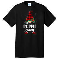 Poppie Gnome Buffalo Plaid Matching Family Christmas Pajama Funny Gift Basic T-shirt | Artistshot