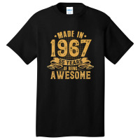 Made-in-1967 - 55 Years Of Being Awesome 55th Birthday Gifts Basic T-shirt | Artistshot