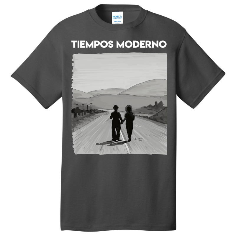 Copy Of Charly Chaplin   Modern Times Basic T-shirt by chimeyandres5 | Artistshot