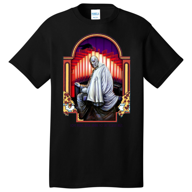 Phantom Spectre At The Organ Basic T-shirt by aldeeblariik | Artistshot