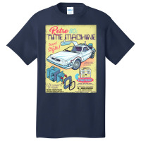 Retro Time Machine Basic T-shirt | Artistshot