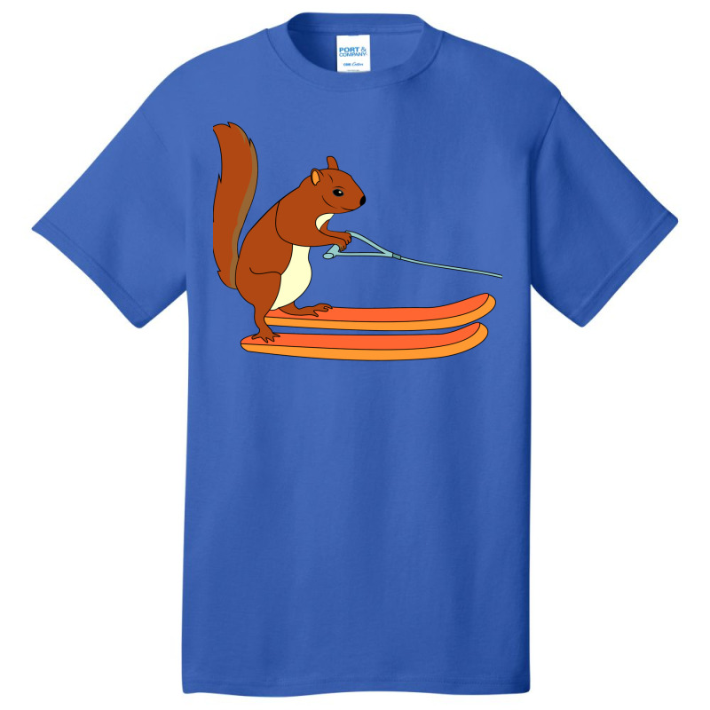 Waterskiing Ski Squirrel Freestyle Gift Animal Basic T-shirt by chueforazij | Artistshot