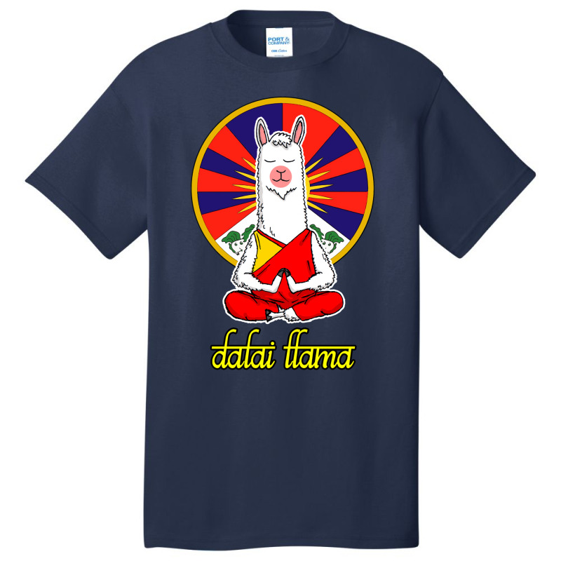 Dalai Llama Basic T-shirt by biswshedevank | Artistshot