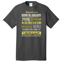 Legends Are Born In January Basic T-shirt | Artistshot