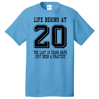 Life Begins At 20... 20th Birthday Basic T-shirt | Artistshot