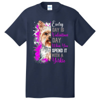 Funny Valentines Day Yorkie Mom Mother Dog Yorkshi Basic T-shirt | Artistshot