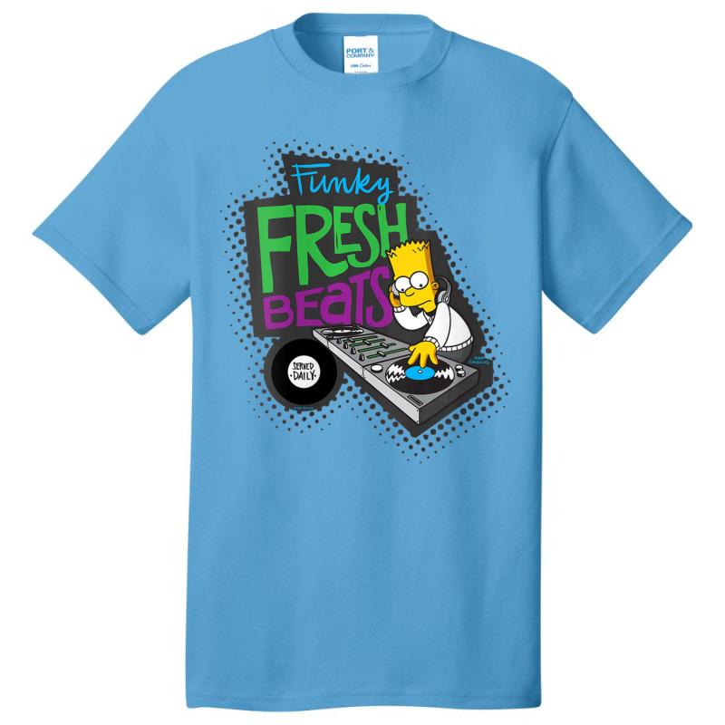 The Simpsons Bart Simpson Funky Fresh Beats Served Basic T-shirt | Artistshot