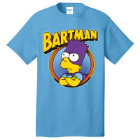 The Simpsons Bartman Hero Shot C2 Basic T-shirt | Artistshot