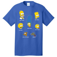 The Simpsons Family Faces C2 Basic T-shirt | Artistshot