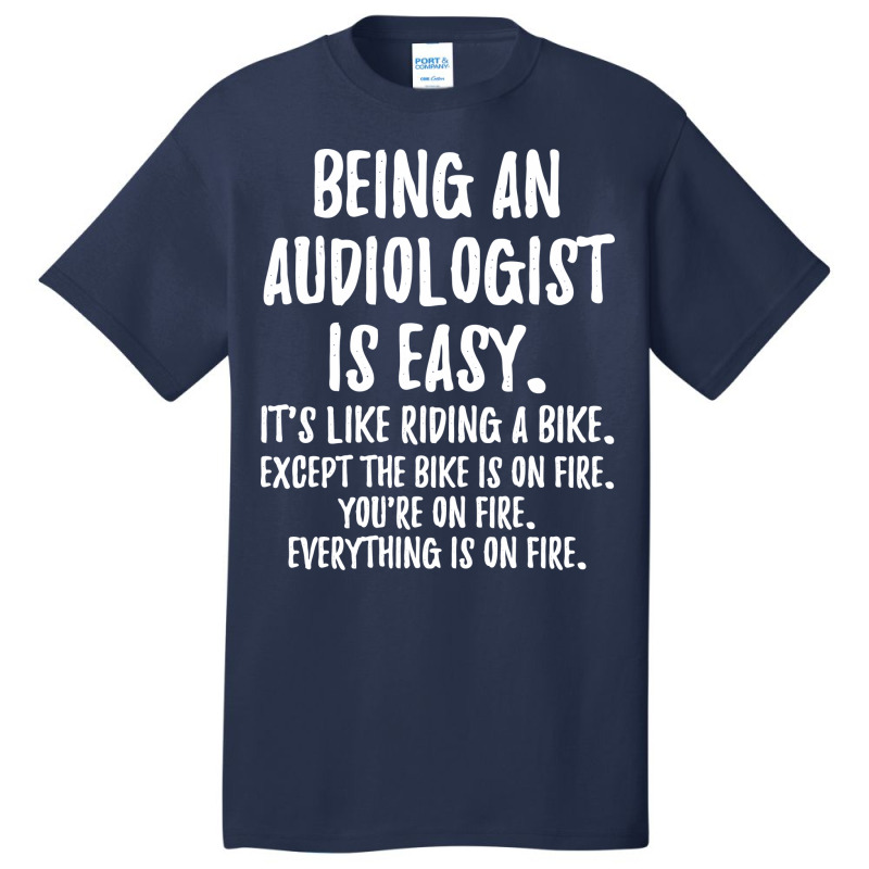 Being An Audiologist Hipster Basic T-shirt by hummalfrangt | Artistshot