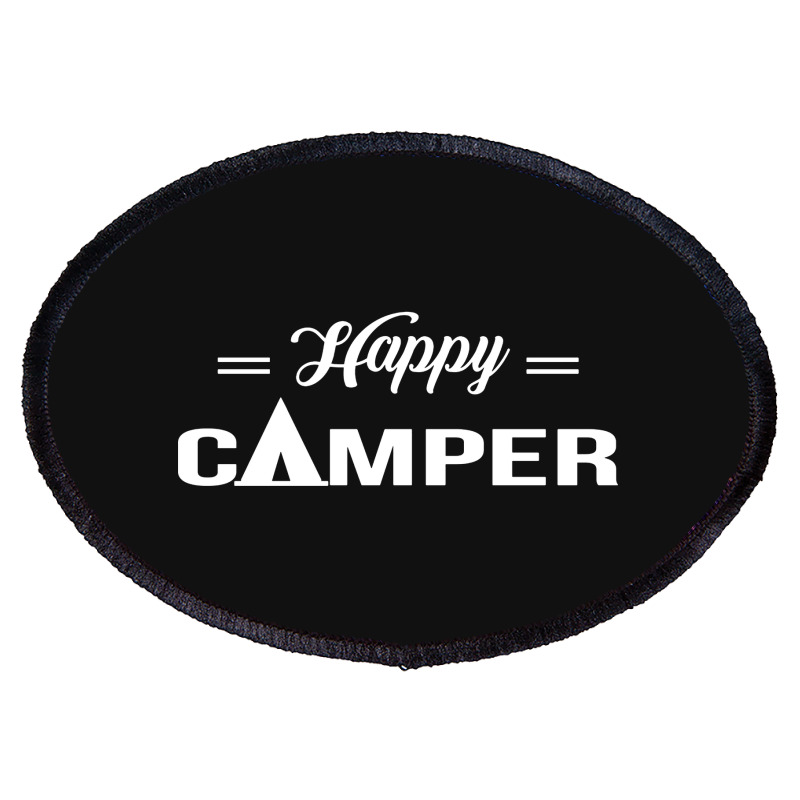 Happy Camper Oval Patch | Artistshot