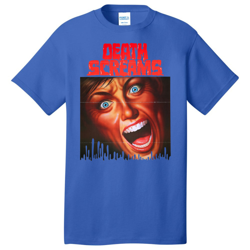 Death Screams (1982) Basic T-shirt by fujiogathb | Artistshot