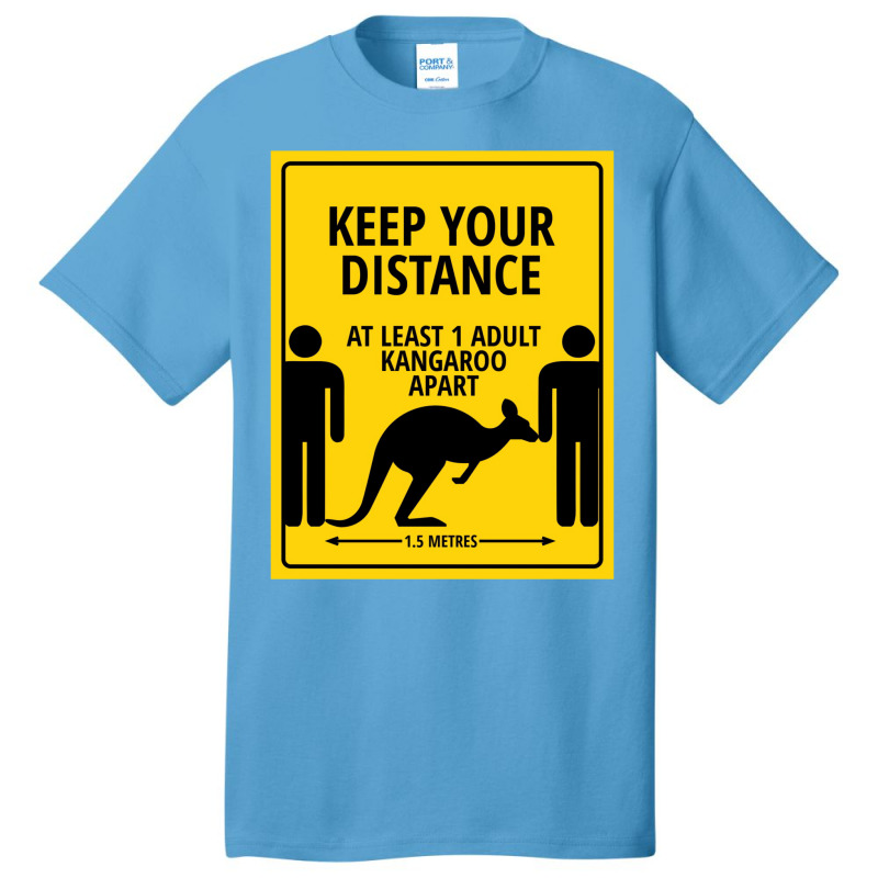 Please Keep At Least 1 Kangaroo Apart Basic T-shirt by hermesginderq | Artistshot