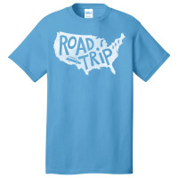 Road Trip Usa   Blue Basic T-shirt | Artistshot