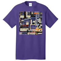 Synthesizer Lover Artwork Basic T-shirt | Artistshot